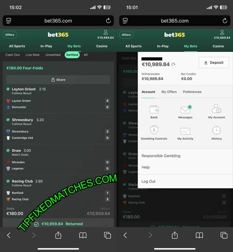 VIP BEST FIXED TIPS 1X2