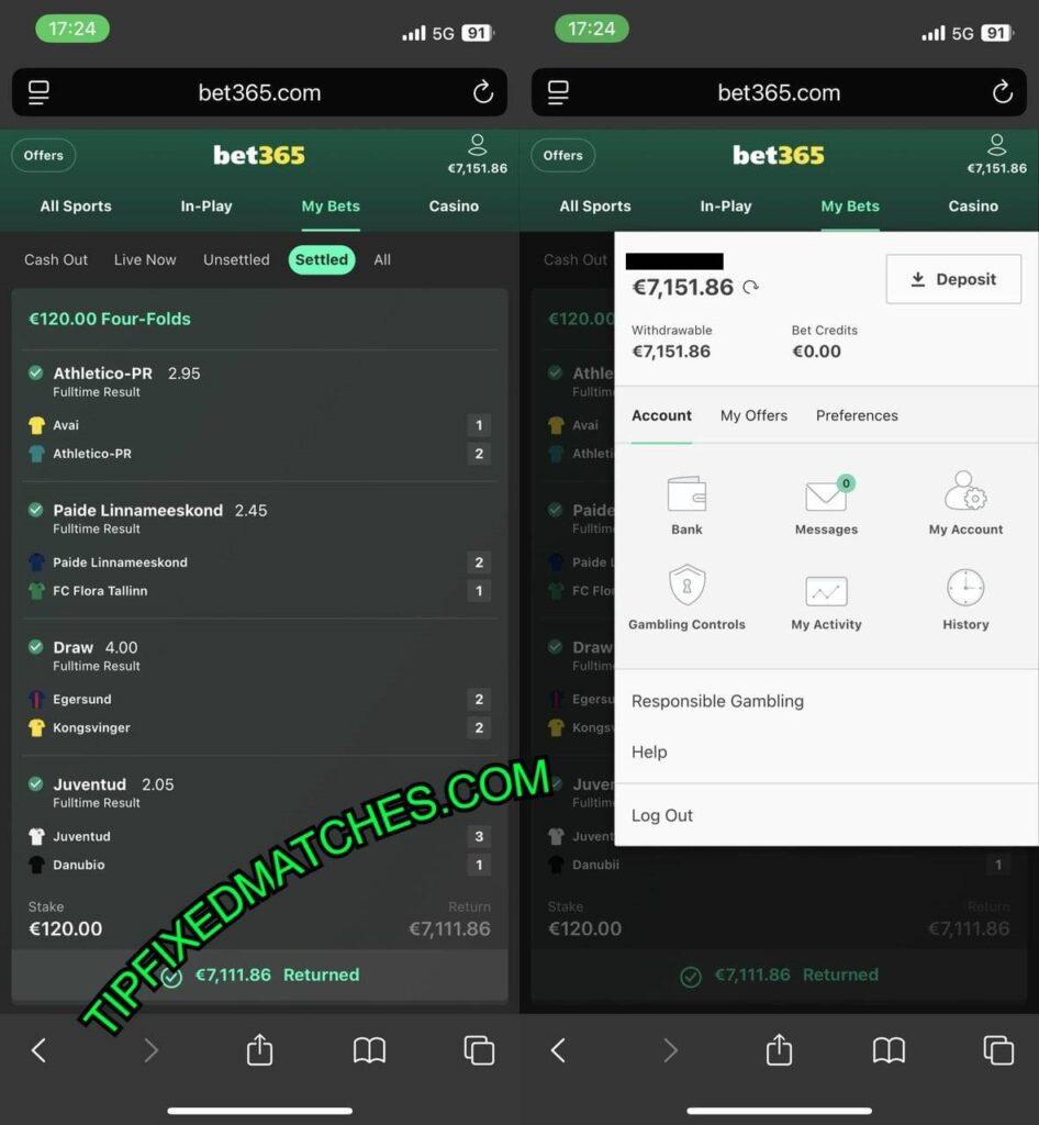VIP TIPS FIXED MATCHES 1X2 SOCCER