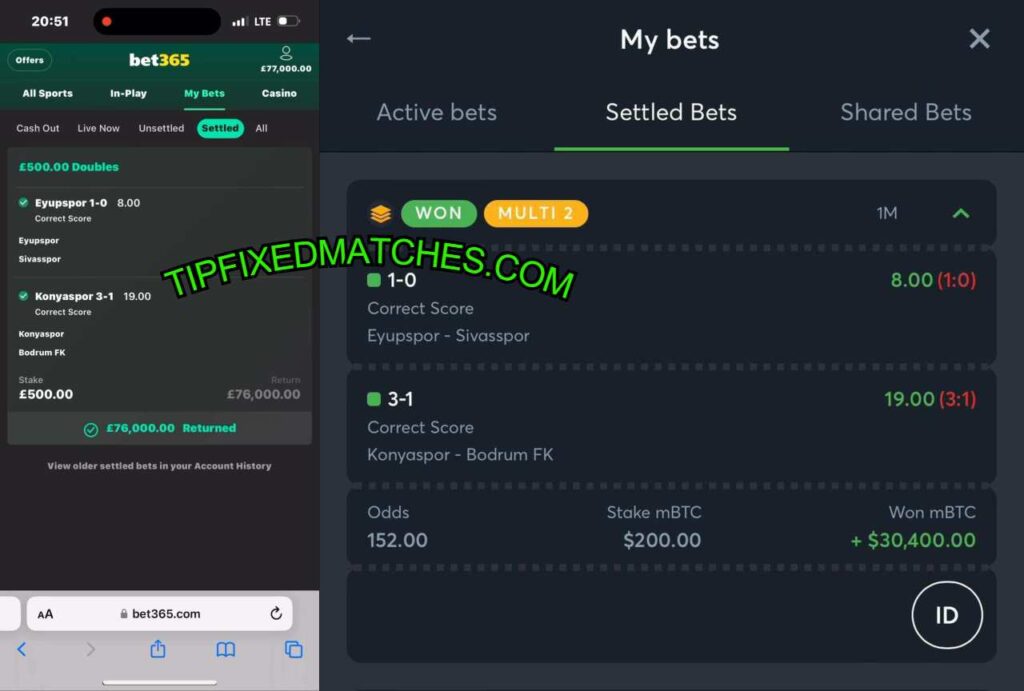 BET365 FIXED BETTING TIPS