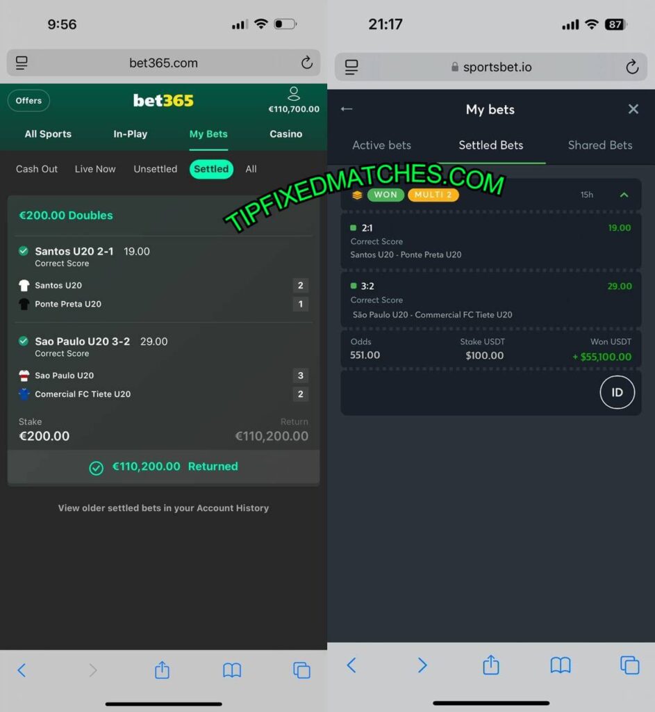 BET365 FIXED CORRECT SCORE GAMES
