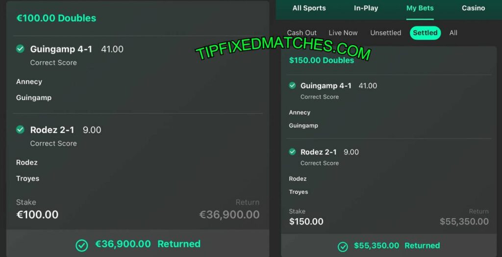 BET365 FOOTBALL FIXED MATCHES