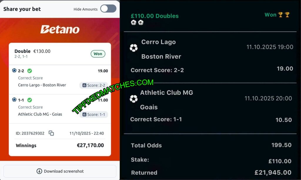 BETANO FIXED MATCHES SURE TIPS