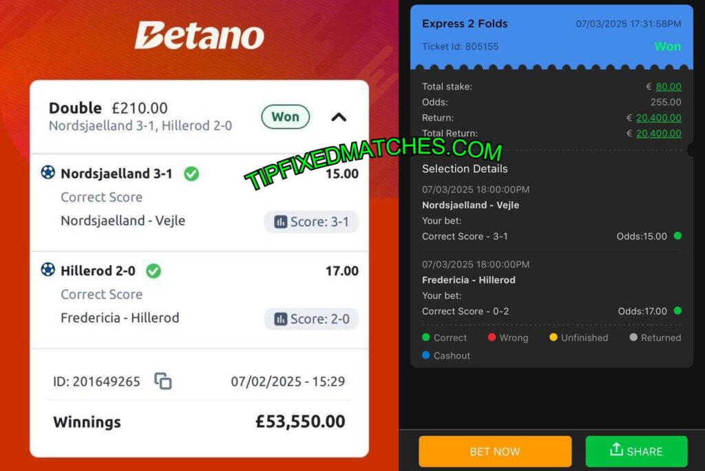 BETANO FOOTBALL FIXED MATCHES BETTING TIPS