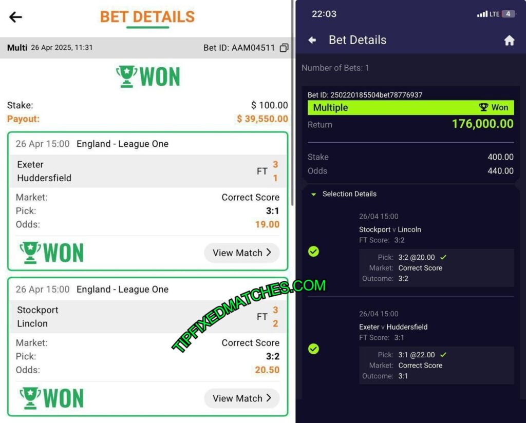 EASYWIN CORRECT SCORE FIXED MATCHES TIPS