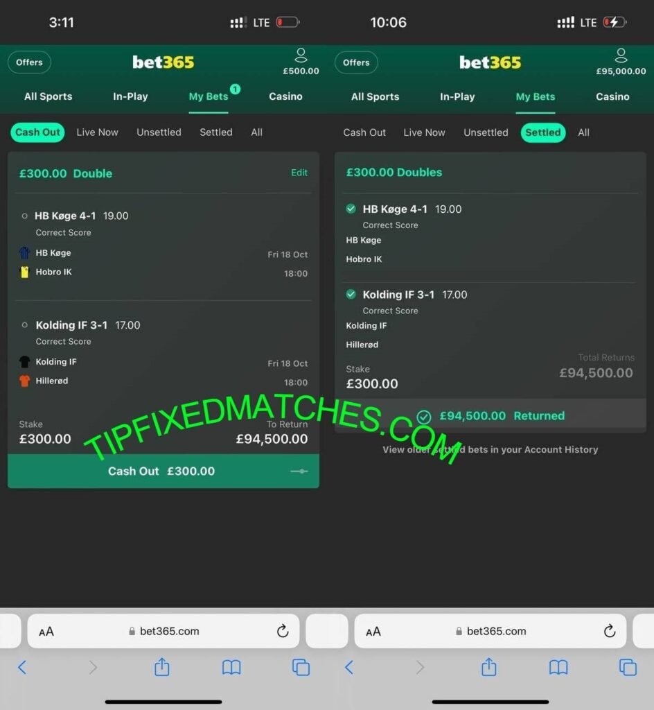 TIP FIXED MATCHES CORRECT SCORE BETS