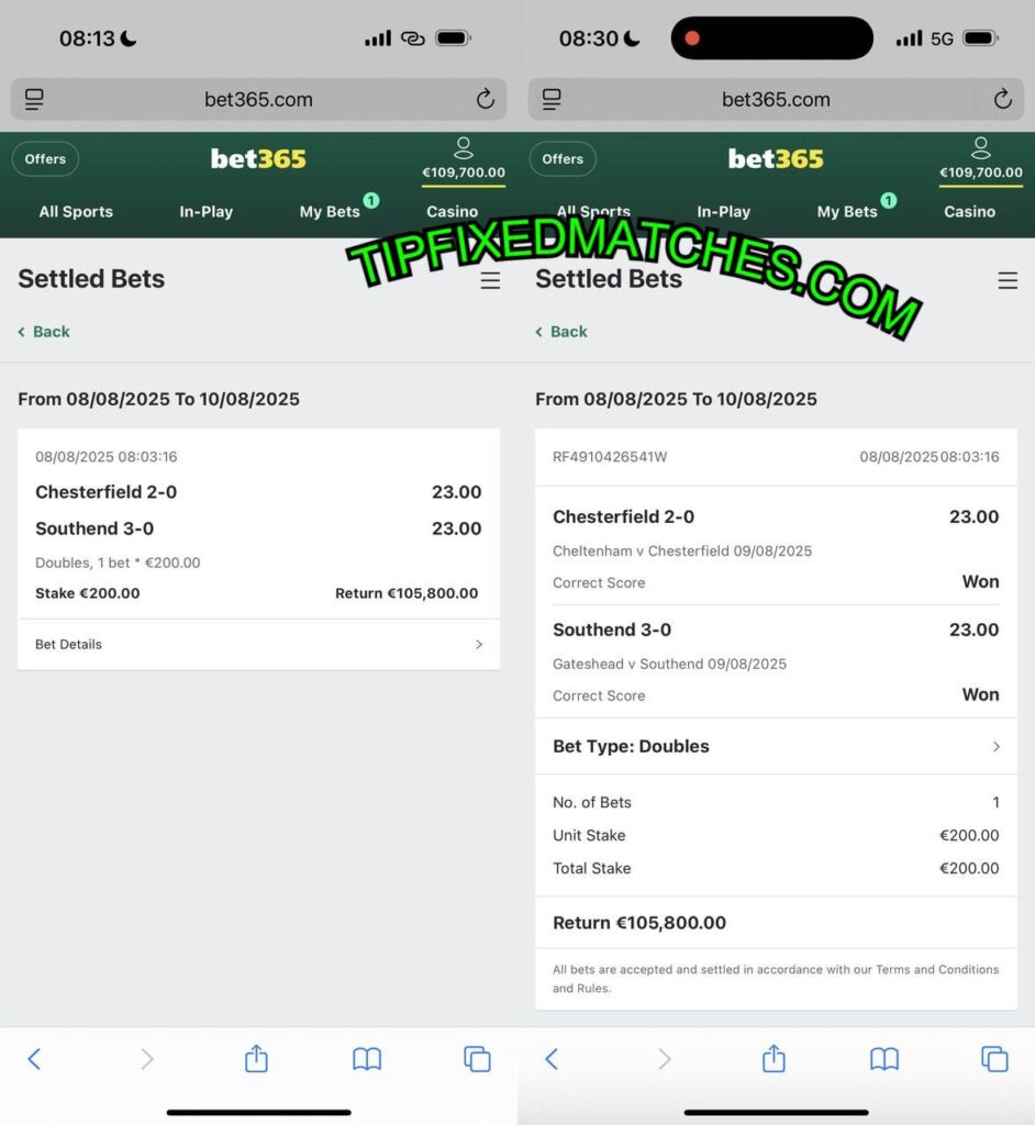 TIP FIXED MATCHES HTFT ODDS