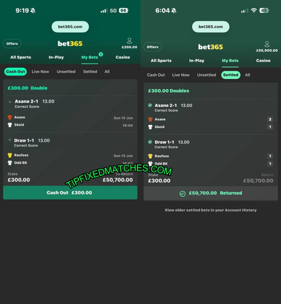 bet365 correct score fixed matches tips