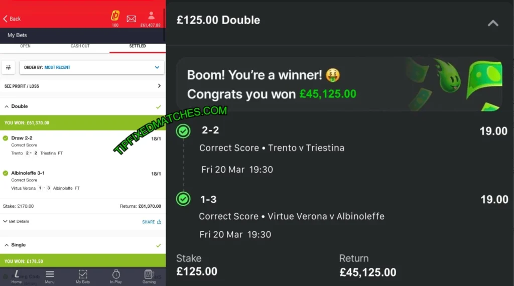 FANDUEL FIXED MATCHES TIPS